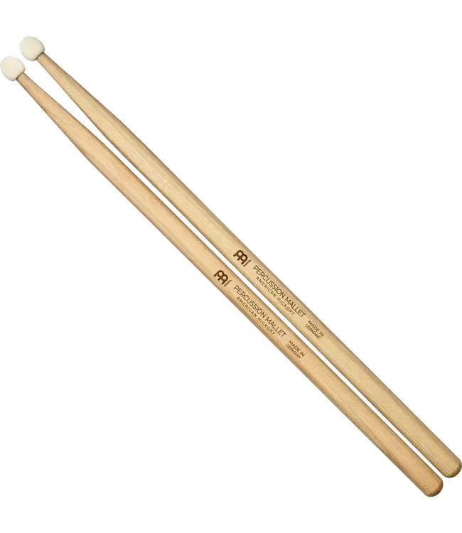 Meinl SB116 Percussion Mallet, Round Felt Tip, Light Hickory, Pair
