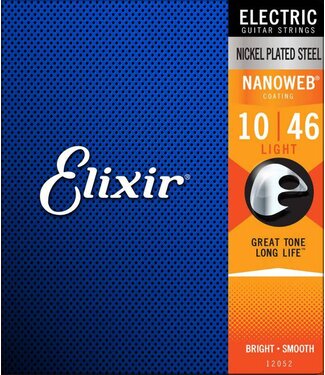 Elixir Elixir Nanoweb Electric Guitar Strings, Light 10-46