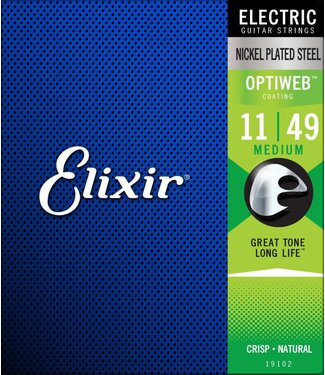 Elixir Elixir Optiweb Electric Guitar Strings, Medium 11-49