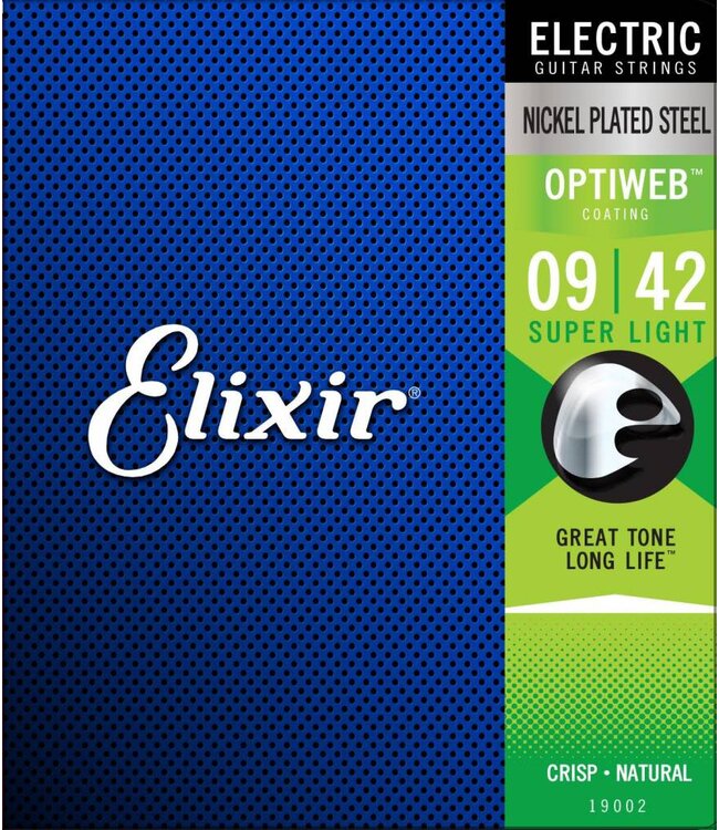 Elixir Elixir OptiWeb Electric Guitar Strings, Super Light 9-42