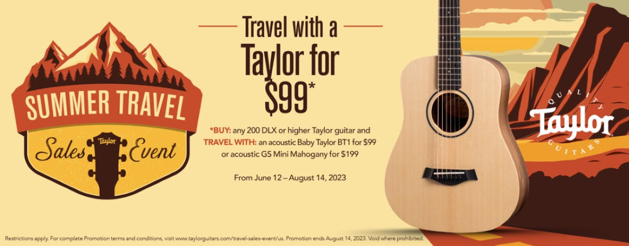 Taylor Summer Travel Sales Event