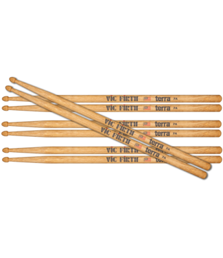 Vic Firth Vic Firth 7AT Terra Series Drumsticks 4-Pair Value Pack, Wood Tip