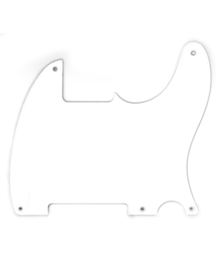 Fender Fender 50's Esquire Pickguard, White, 1-Ply, 5-Hole Mount