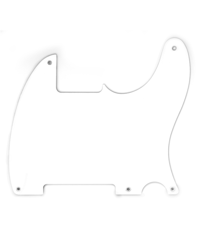 Fender 50's Esquire Pickguard, White, 1-Ply, 5-Hole Mount