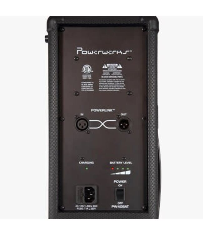 Powerwerks 40w Battery Powered PA with Bluetooth