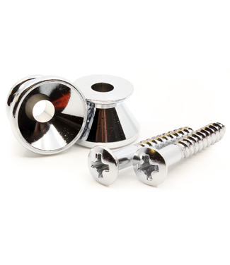 Gotoh Gotoh Vintage Style Strap Buttons, Chrome