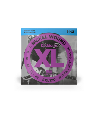 D'Addario D'Addario 09-42 Super Light, XL Nickel Electric, 3-Pack