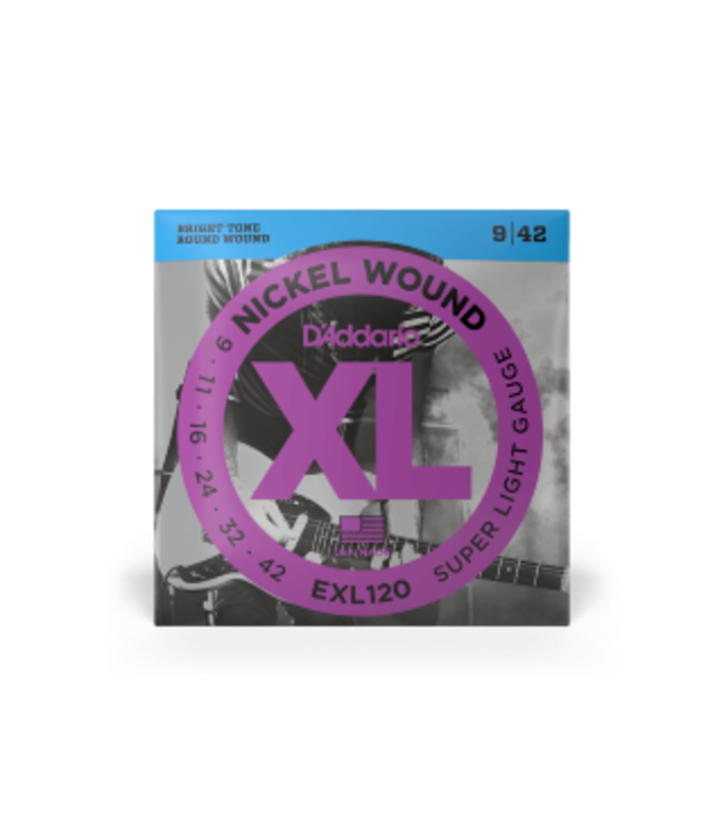 D'Addario 09-42 Super Light, XL Nickel Electric, 3-Pack