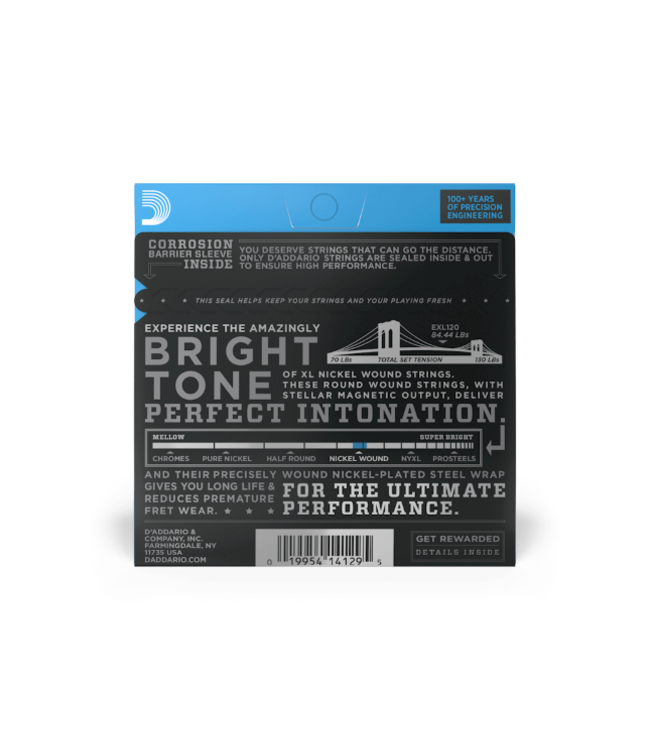 D'Addario 09-42 Super Light, XL Nickel Electric, 3-Pack