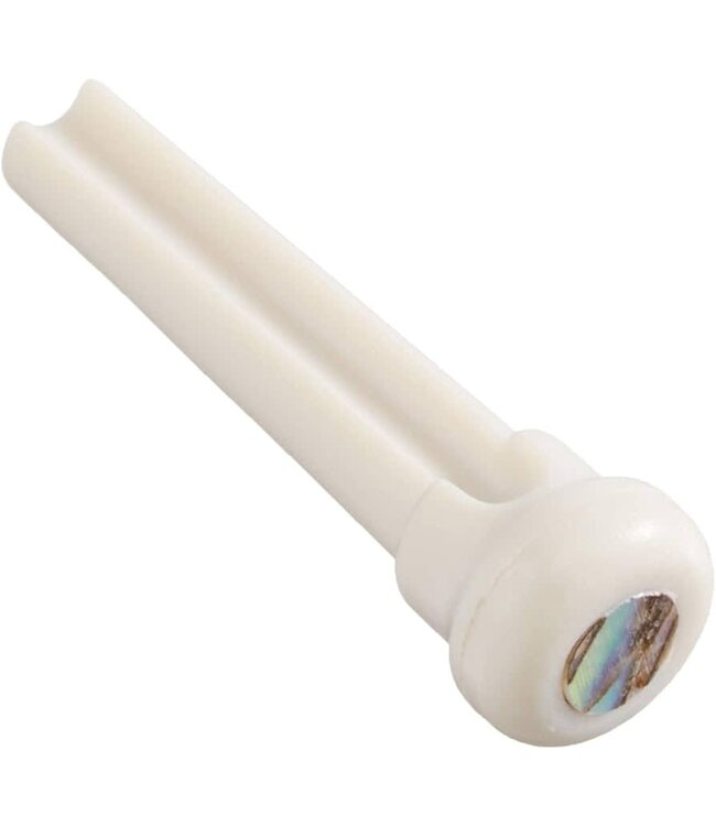 Graph Tech TUSQ Presentation Bridge Pins, 4mm White / Paua Dot (6 Pcs)
