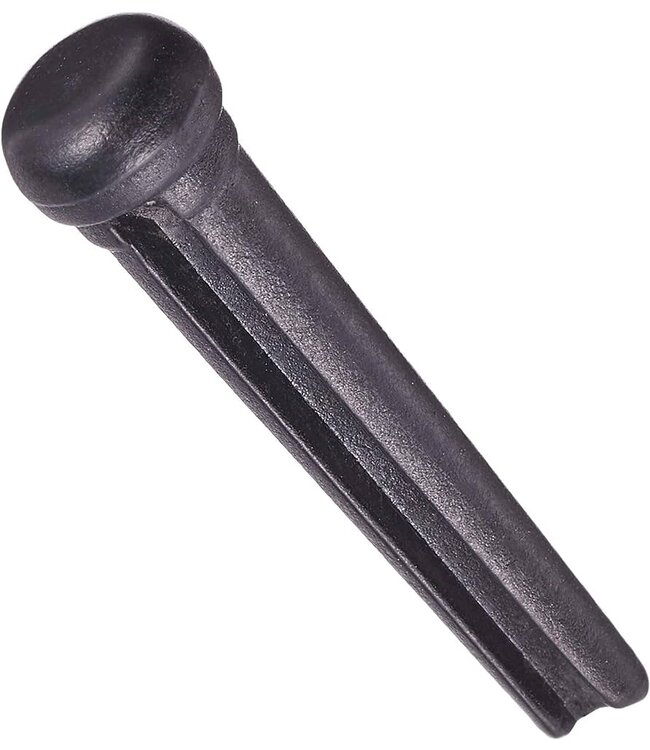 Graph Tech TUSQ Traditional Bridge Pins, No Dot - Black (6 Pcs)