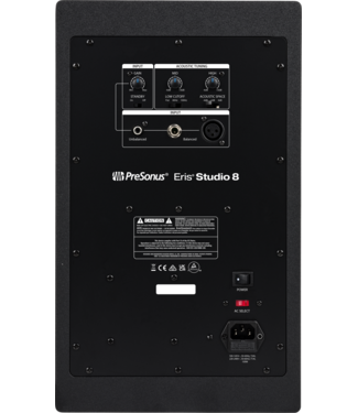Presonus PreSonus Eris Studio 8 Studio Monitor, Single Black, 120V
