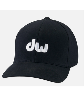 DW DW Logo FlexFit Baseball Hat, Black L/XL