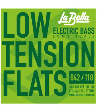 LaBella LaBella LTF-5A Low Tension Flat Wound 5-String Bass Set