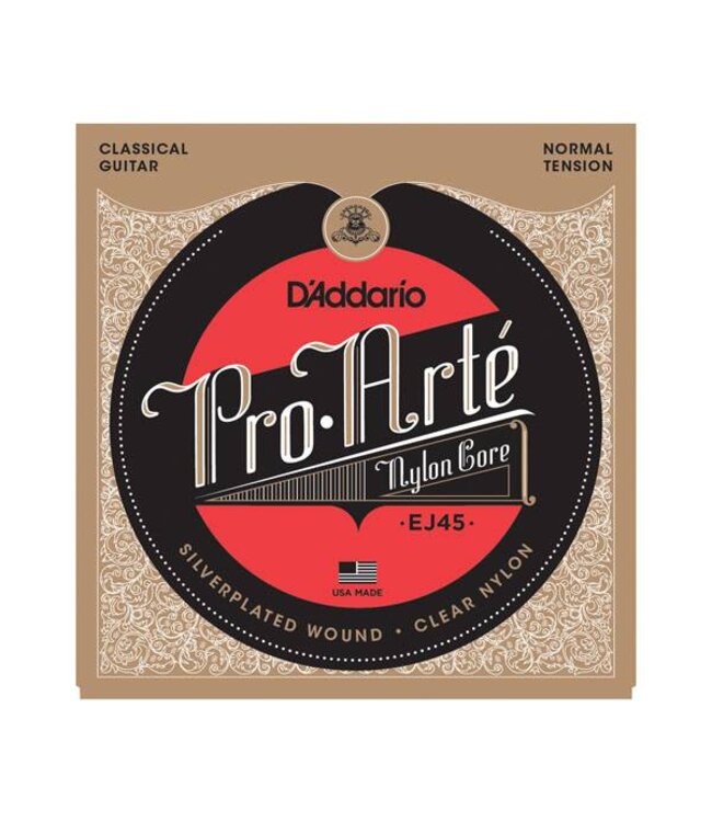 D'Addario EJ45 Pro-Arte Nylon Classical Guitar Strings, Normal Tension