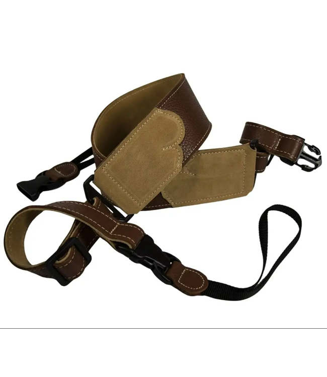 Franklin 2.5" Glove Leather Banjo Strap with Quick Release, Caramel