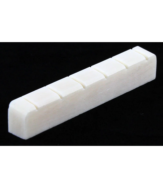 Allparts Allparts Slotted Bone Nut for Classical Guitar, 2" x 15/64" x 11/32", string spacing 1-11/16"