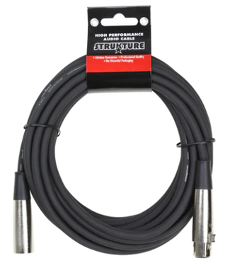 Strukture Strukture Heavy Duty XLR Microphone Cable, 7mm Rubber Jacket - 20 Foot