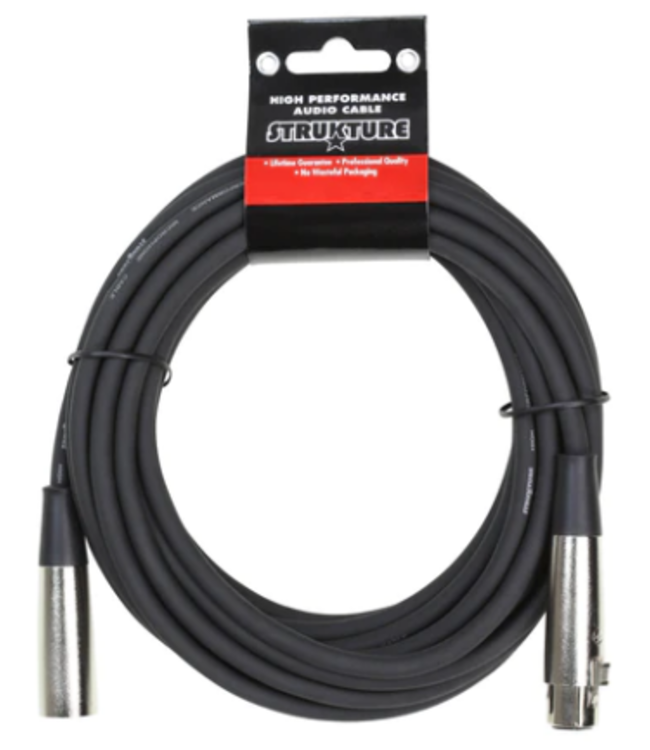 Strukture Strukture Heavy Duty XLR Microphone Cable, 7mm Rubber Jacket - 20 Foot