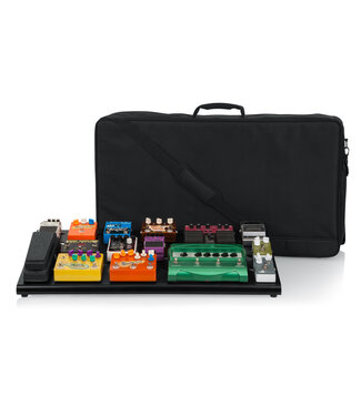 Gator Frameworks Gator Frameworks GPB-XBAK-1 Black Aluminum Pedal Board. XL with Carry Bag