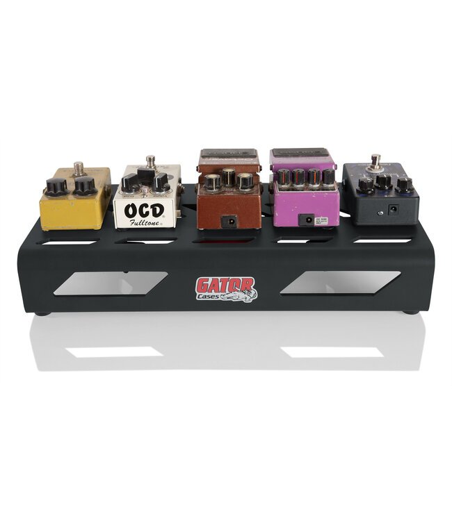 Gator Black Aluminum Pedal Board, Small with Carry Bag