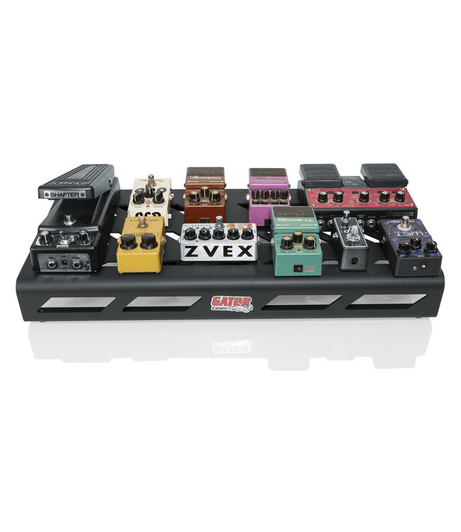 Gator Frameworks Black Aluminum Pedal Board, Large with Carry Bag