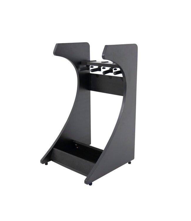 Gator Elite Three Electric/Acoustic Guitar Rack – Black