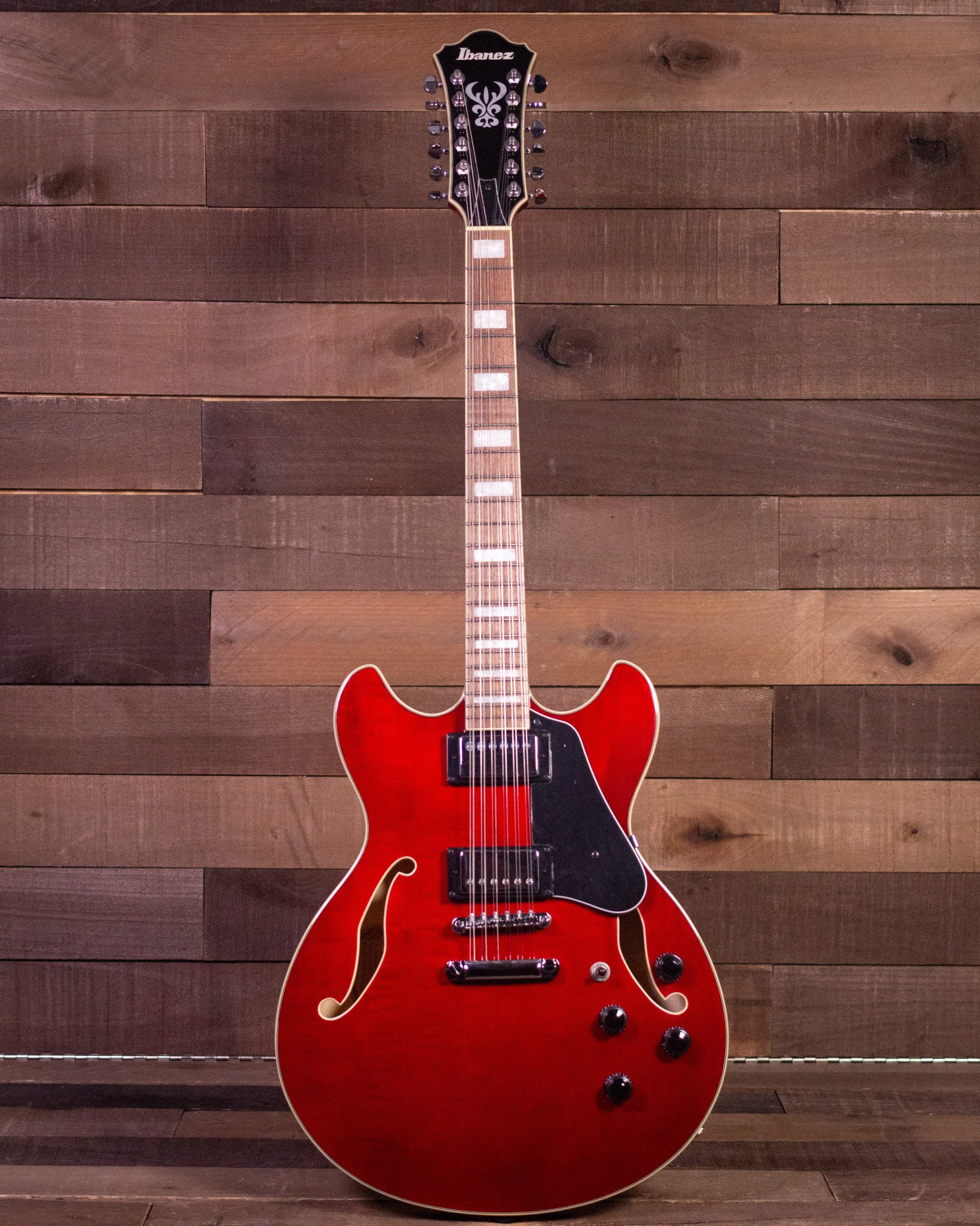 Ibanez Ibanez AS7312 12-String Electric, Transparent Cherry Red