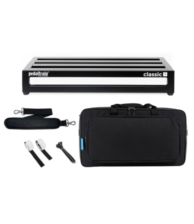 Pedaltrain Classic 1 Pedal Board with Deluxe MX Soft Case