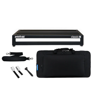 PedalTrain Pedaltrain Classic 2 Pedal Board with Deluxe MX Soft Case