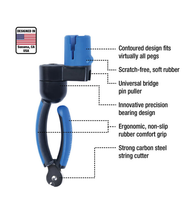 Music Nomad GRIP ONE - All in ONE String Winder, Cutter, Puller
