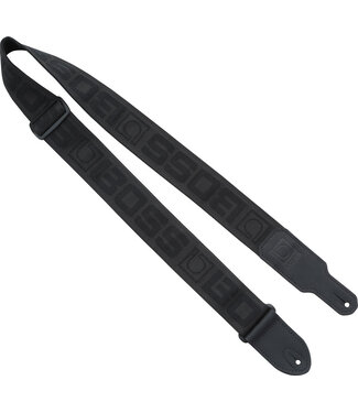 Boss Boss Monogram Guitar Strap, Black/Black