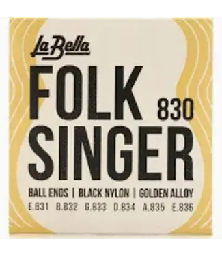 LaBella LaBella Folk Singer Black Nylon Classical String Set