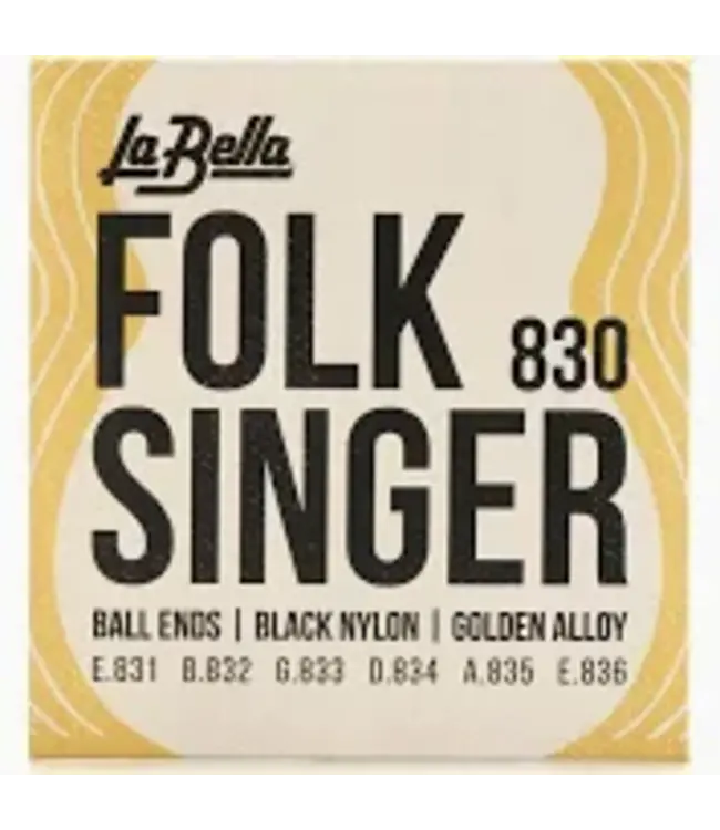 LaBella Folk Singer Black Nylon Classical String Set