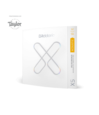 D'Addario D'Addario XS 80/20 Bronze Coated Acoustic Guitar Strings, 12-56 Light Top/Medium Bottom,