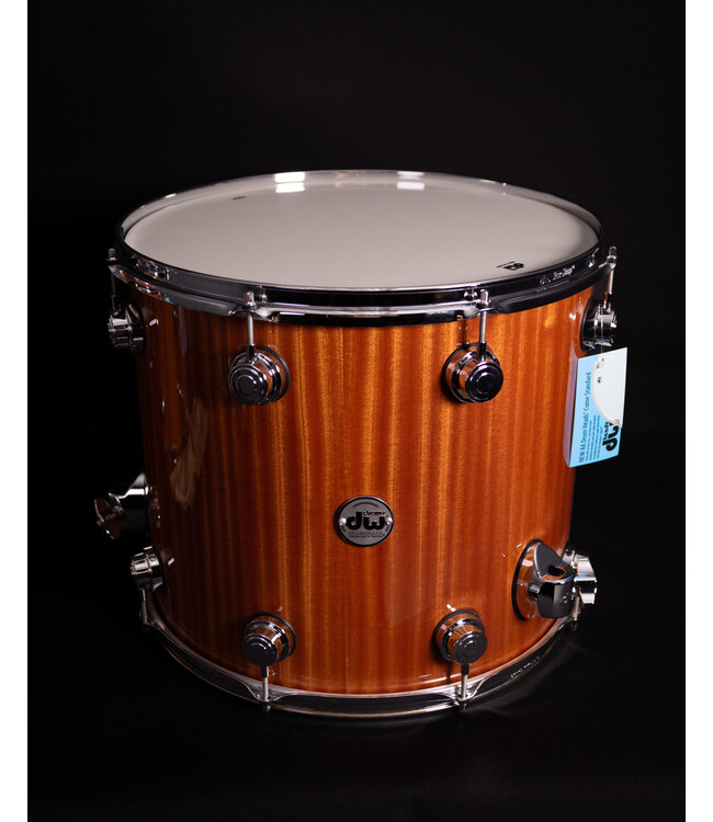 DW 4 Piece Collector's Series Maple Mahogany Shell Pack, Natural Gloss Lacquer