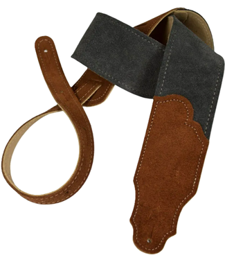 Franklin Franklin 2.5" Sedona Suede Guitar Strap, Gray