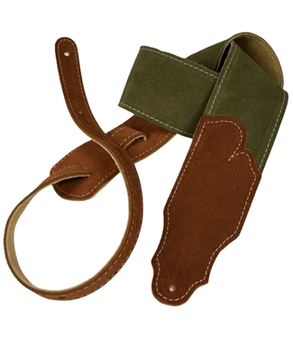 Franklin Franklin 2.5" Sedona Suede Guitar Strap, Olive