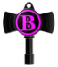 Drum Key Shop Brian Frasier-Moore Signature Drum Key, Black Nickel/Pink
