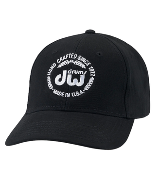DW DW Baseball Hat Laurel Logo, Black