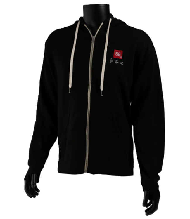 PRS SE Full Zipper Black Hoodie, XL