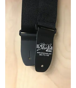 Henry Heller Sims Music 2" Polypro Guitar Strap, Black