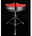 Ahead Spinal-G Drum Saddle, 3 Leg, Red Top / Black Sides