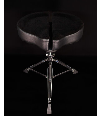 Ahead Ahead Spinal-G Drum Saddle, 3 Leg, Black Top / Black Sides