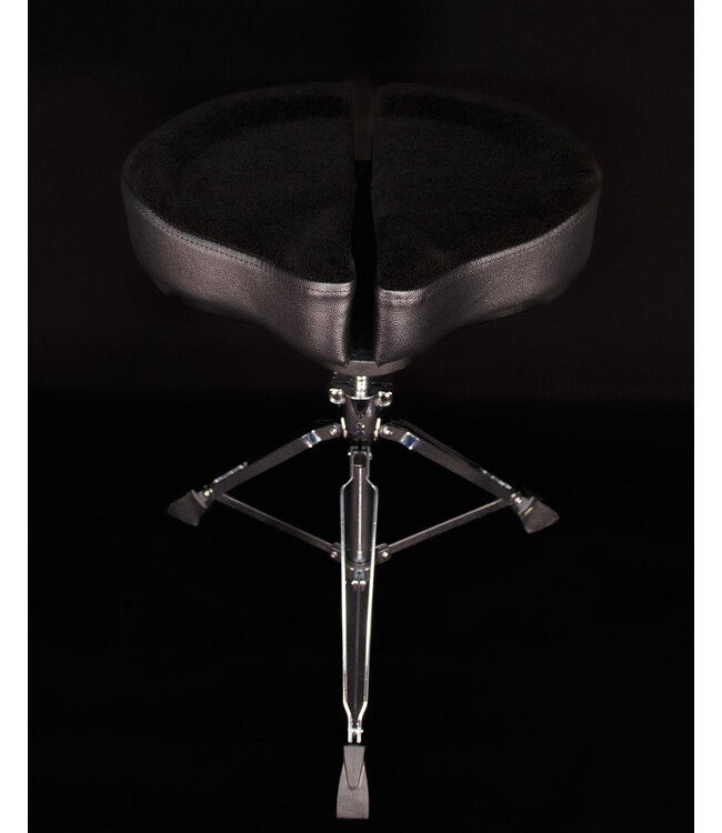 Ahead Spinal-G Drum Saddle, 3 Leg, Black Top / Black Sides