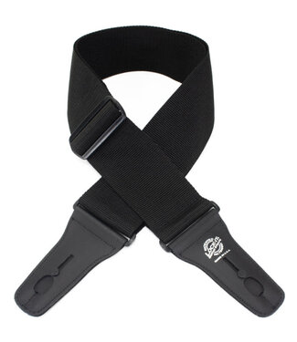 Lock-It Straps Lock-it Straps 3" Poly Guitar Strap, Black