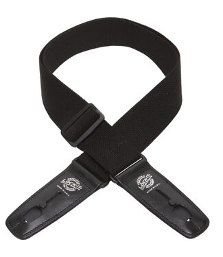 Lock-It Straps Lock-it Straps 2" Cotton Guitar Strap, Black