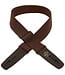 Lock-it Straps 2" Cotton Guitar Strap, Brown