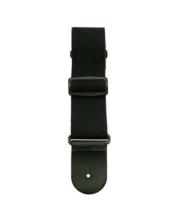 Henry Heller 2" Cotton Guitar Strap, Black