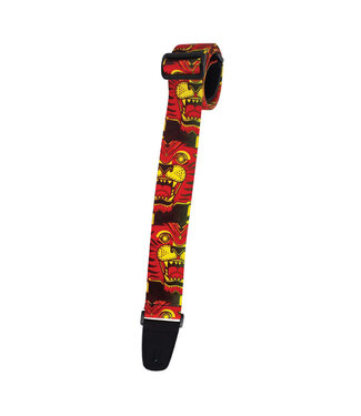 Henry Heller Henry Heller 2" Artist Sublimation Guitar Strap, Red Tiger